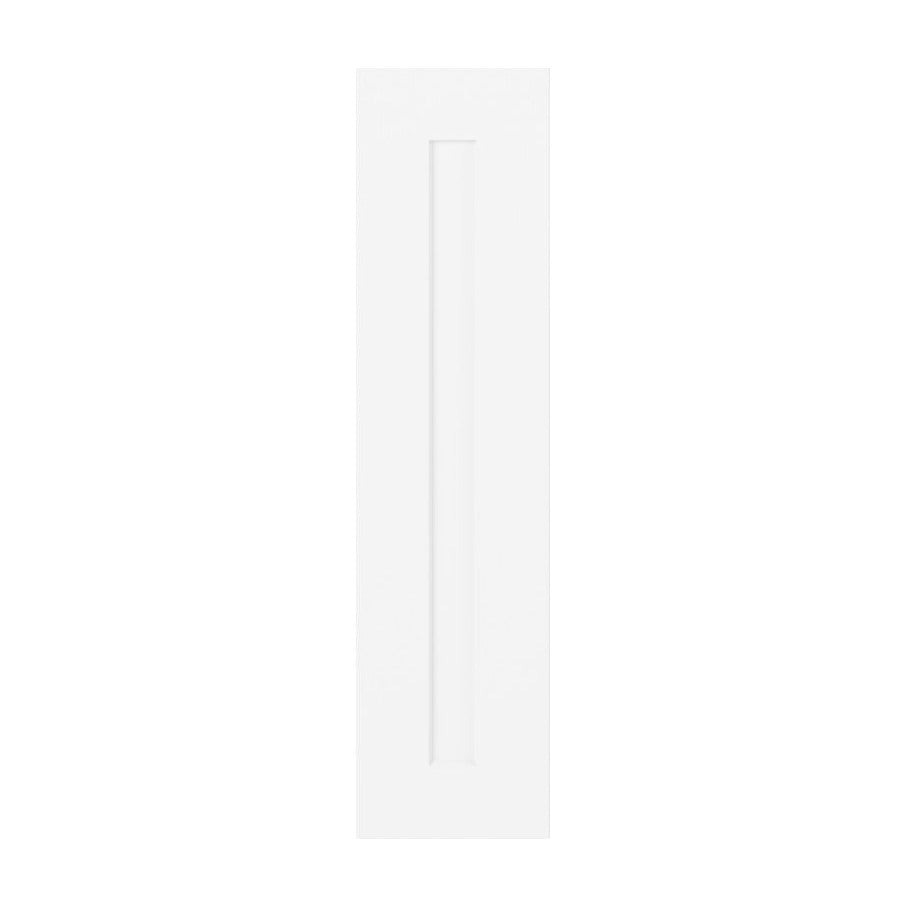 9"W Base Cabinet Door with No Hinge Bore in Catalina Polar White