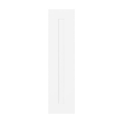9"W Base Cabinet Door with No Hinge Bore in Catalina Polar White