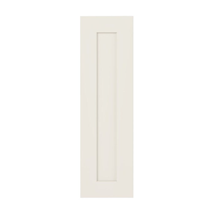 9"W Base Cabinet Door with No Hinge Bore in Catalina Shell White