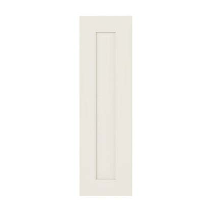 9"W Base Cabinet Door with No Hinge Bore in Catalina Shell White