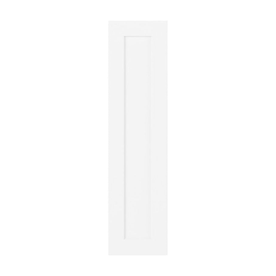 9"W Base Cabinet Door with No Hinge Bore in Hatteras Polar White