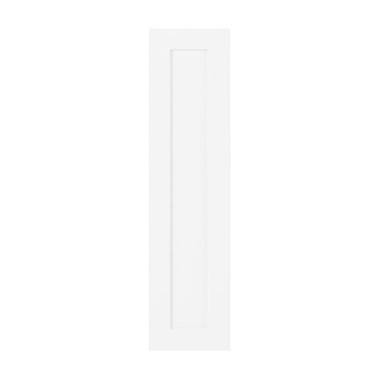 9"W Base Cabinet Door with No Hinge Bore in Hatteras Polar White
