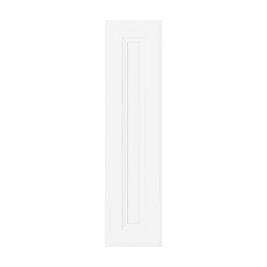 9"W Base Cabinet Door with No Hinge Bore in Maui Polar White