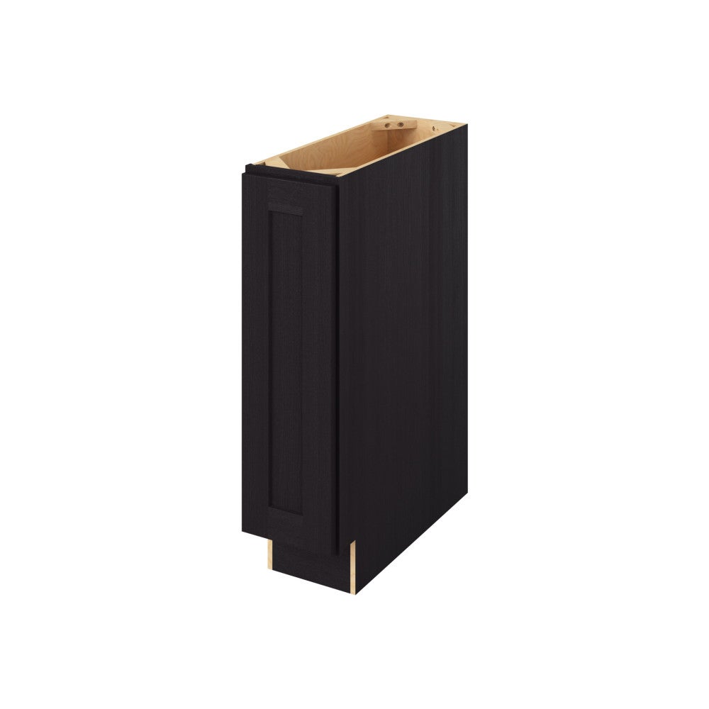 9"W Full Height Door Base Cabinet with One Door and Two Shelves in Catalina Espresso