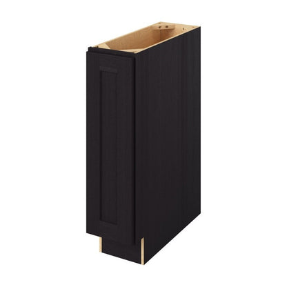 9"W Full Height Door Base Cabinet with One Door and Two Shelves in Catalina Espresso