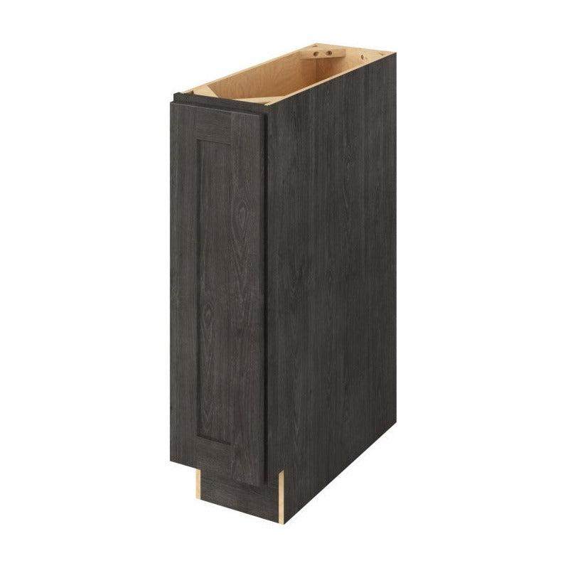 9"W Full Height Door Base Cabinet with One Door and Two Shelves in Catalina Slate