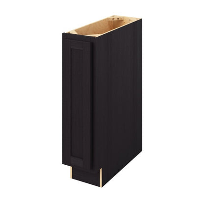 9"W Full Height Door Base Cabinet with One Door and Two Shelves in Hatteras Espresso