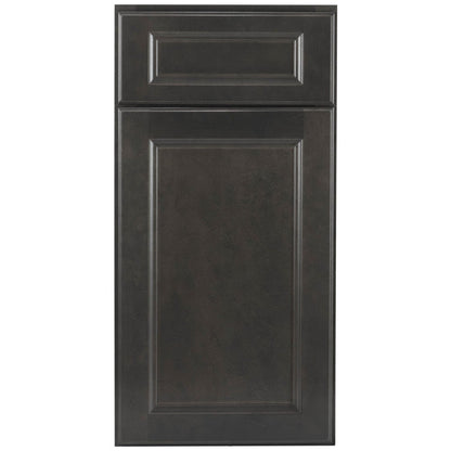 9"W Full Height Door Base Cabinet with One Door and Two Shelves in Maui Slate, view 2