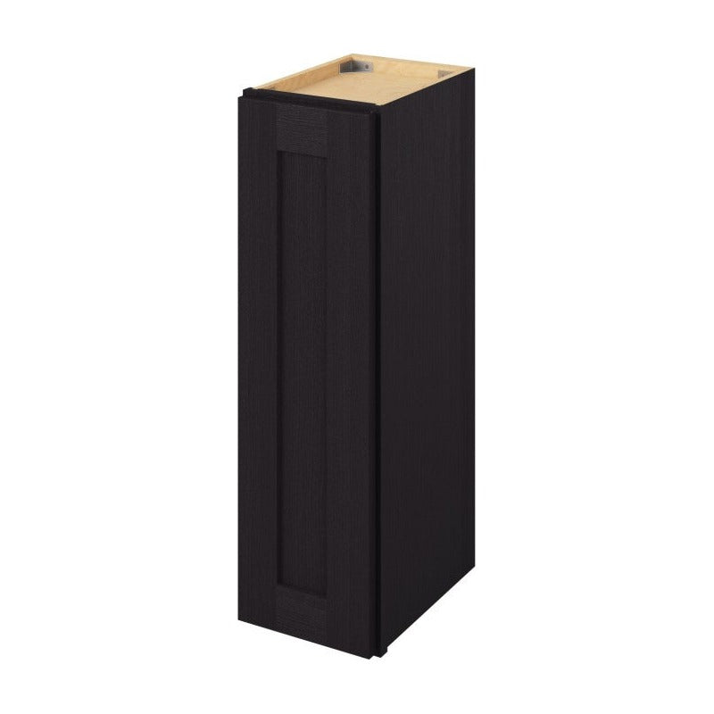 9"W x 30"H Wall Cabinet with Single Door and Two Shelves in Catalina Espresso
