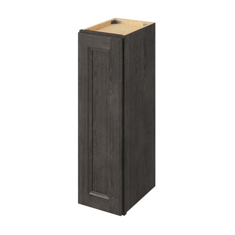 9"W x 30"H Wall Cabinet with Single Door and Two Shelves in Maui Slate