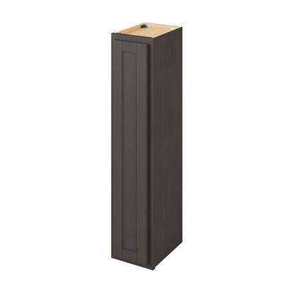 9"W x 42"H Wall Cabinet with Single Door and Three Shelves in Hatteras Slate