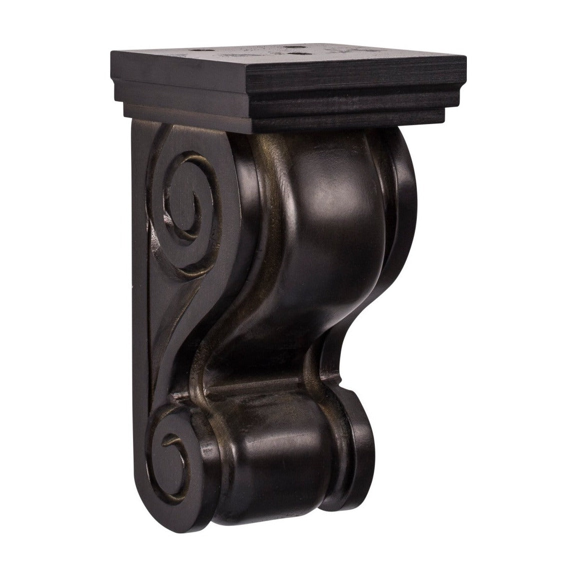 classic Scroll Corbel in Espresso