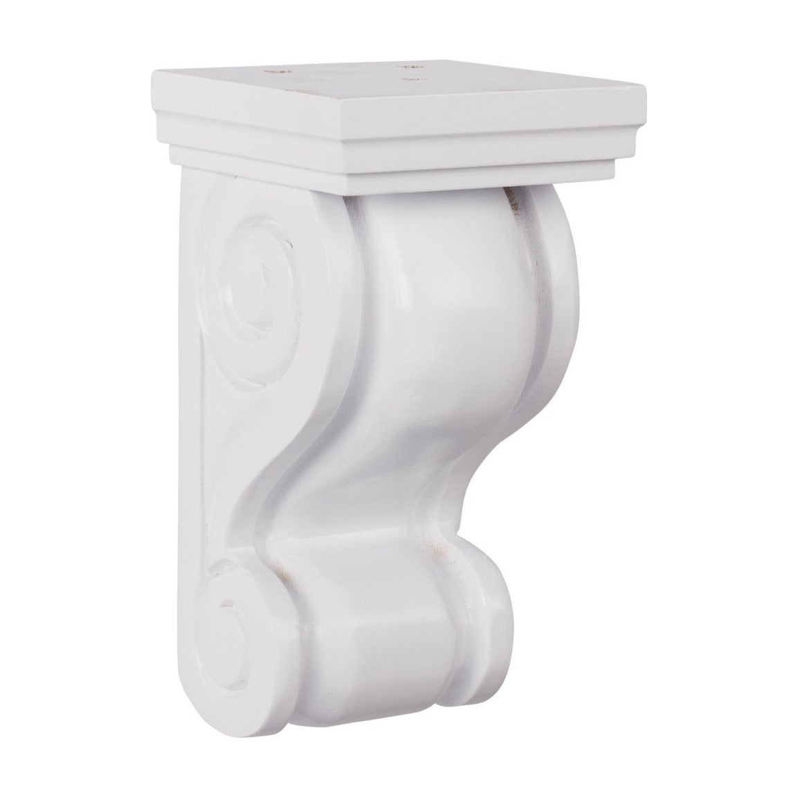 classic Scroll Corbel in Polar White