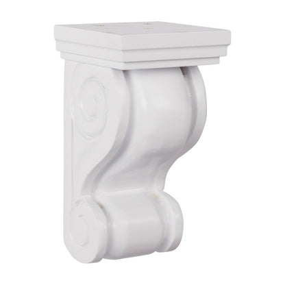 classic Scroll Corbel in Polar White
