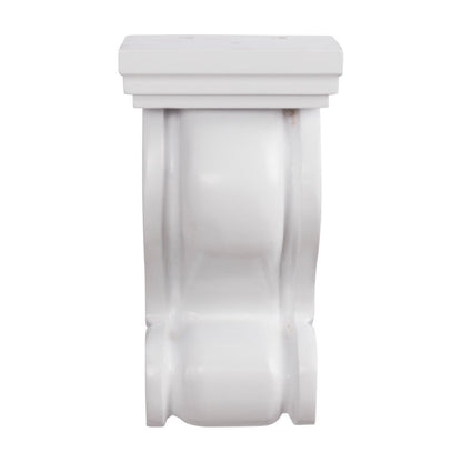 classic Scroll Corbel in Polar White, view 2