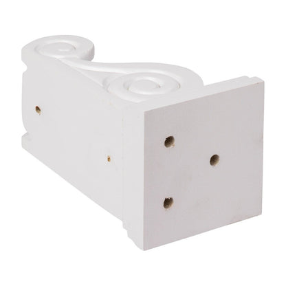 classic Scroll Corbel in Polar White, view 3