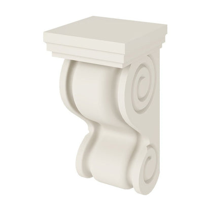 classic Scroll Corbel in Shell White