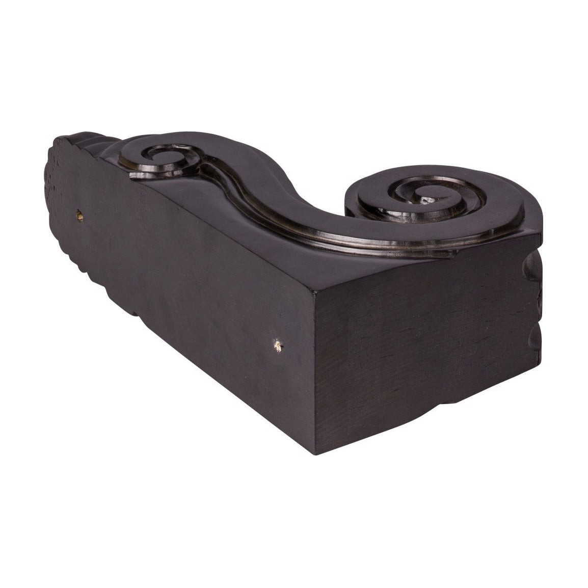 large Classic Scroll Corbel in Espresso, view 3
