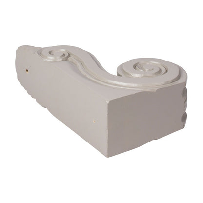 large Classic Scroll Corbel in Pebble Grey, view 3