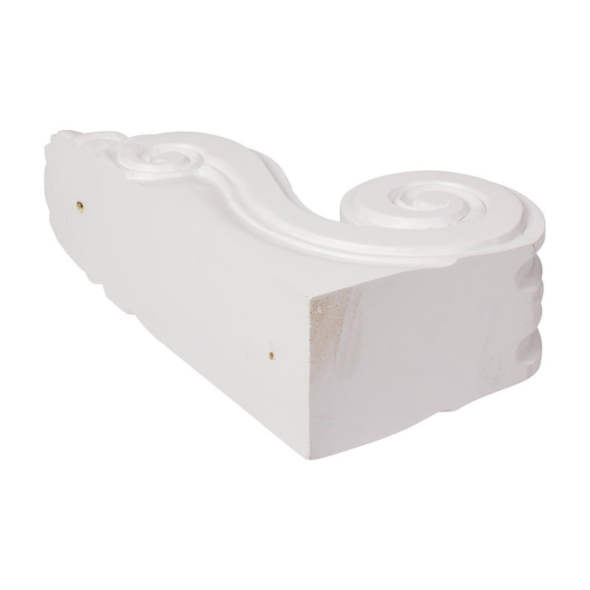 large Classic Scroll Corbel in Polar White, view 3