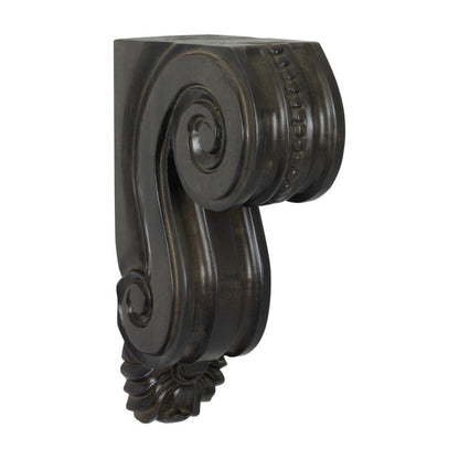 large Classic Scroll Corbel in Slate
