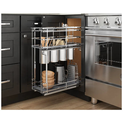 Rue 8" STORAGE WITH STYLE® Metal "No Wiggle" Soft-close Utensil Base Pullout