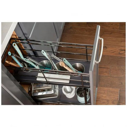 Rue 8" STORAGE WITH STYLE® Metal "No Wiggle" Soft-close Utensil Base Pullout
