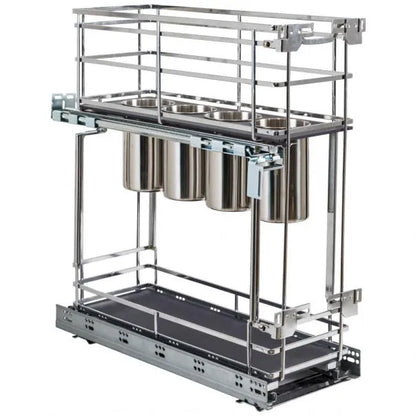 Rue 8" STORAGE WITH STYLE® Metal "No Wiggle" Soft-close Utensil Base Pullout