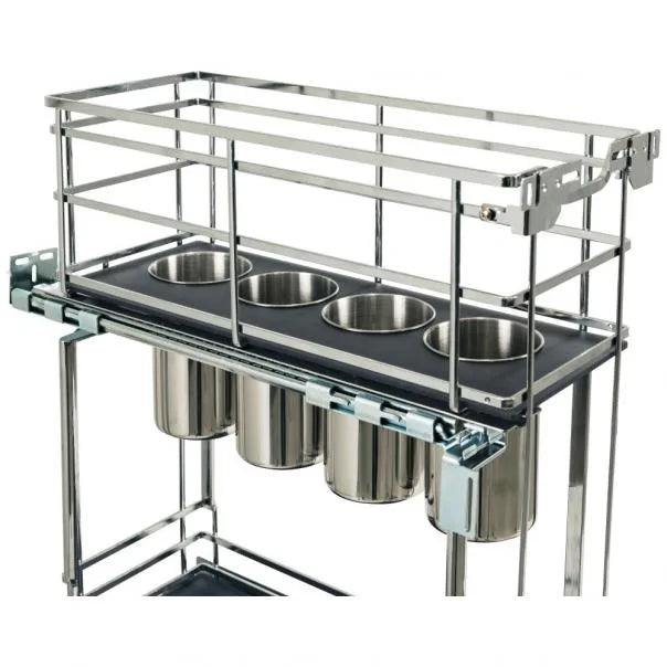 Rue 8" STORAGE WITH STYLE® Metal "No Wiggle" Soft-close Utensil Base Pullout