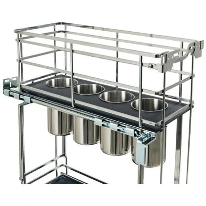 Rue 8" STORAGE WITH STYLE® Metal "No Wiggle" Soft-close Utensil Base Pullout