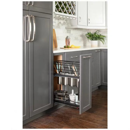 Rue 8" STORAGE WITH STYLE® Metal "No Wiggle" Soft-close Utensil Base Pullout