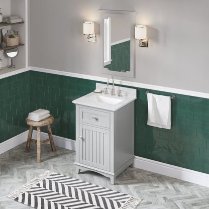 Savino 24" Single Bowl Freestanding Bathroom Vanity, alternate view