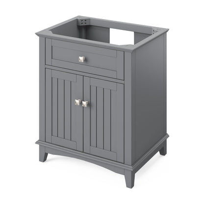 Savino 30" Single Bowl Freestanding Bathroom Vanity, Grey