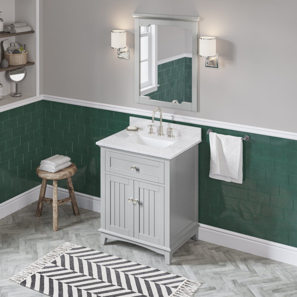 Savino 30" Single Bowl Freestanding Bathroom Vanity, alternate view