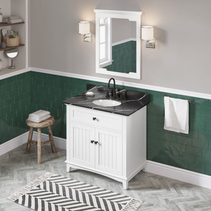 Savino 36" Single Bowl Freestanding Bathroom Vanity, alternate view