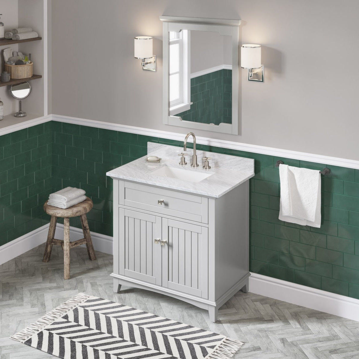 Savino 36" Single Bowl Freestanding Bathroom Vanity, alternate view
