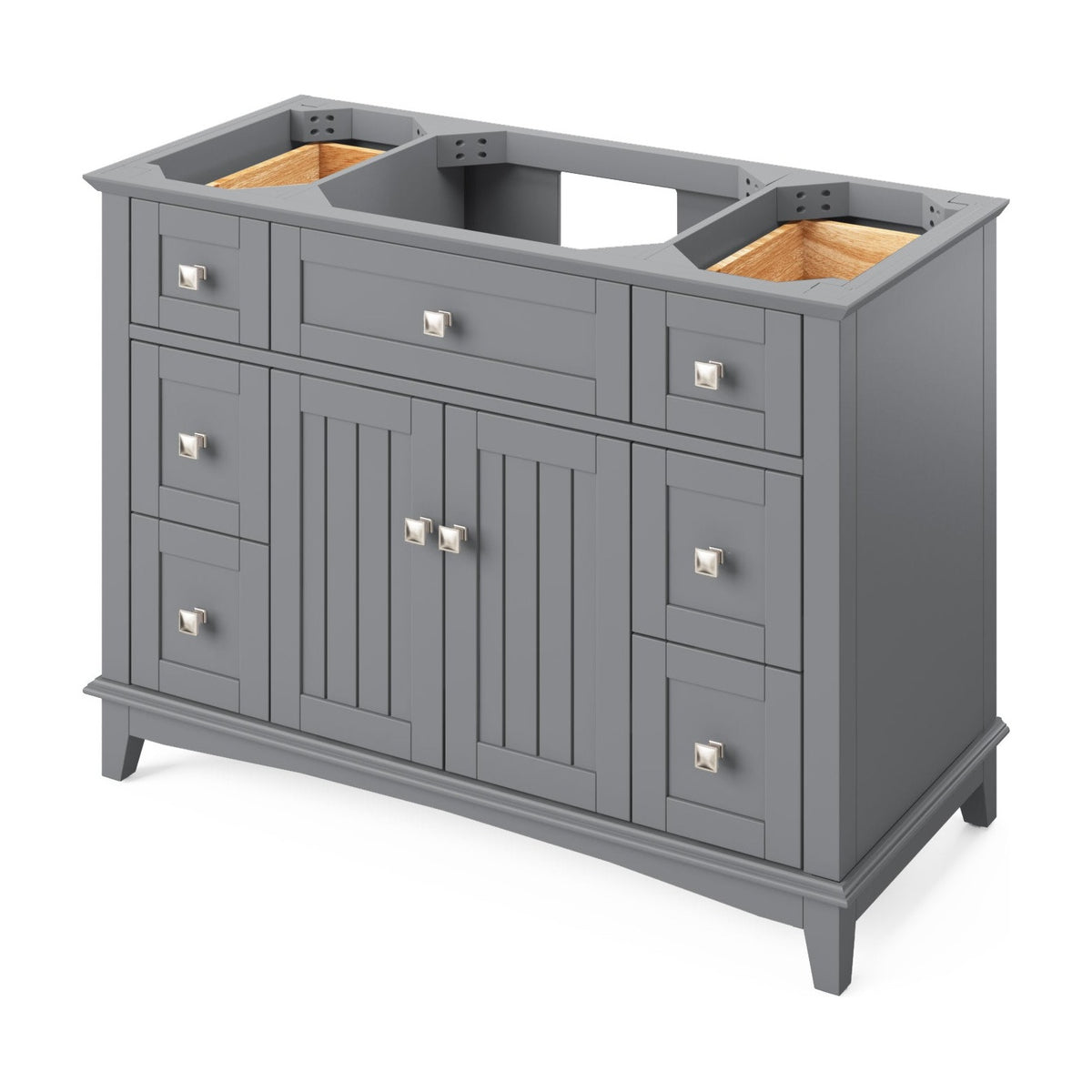 Savino 48" Single Bowl Freestanding Bathroom Vanity, Grey
