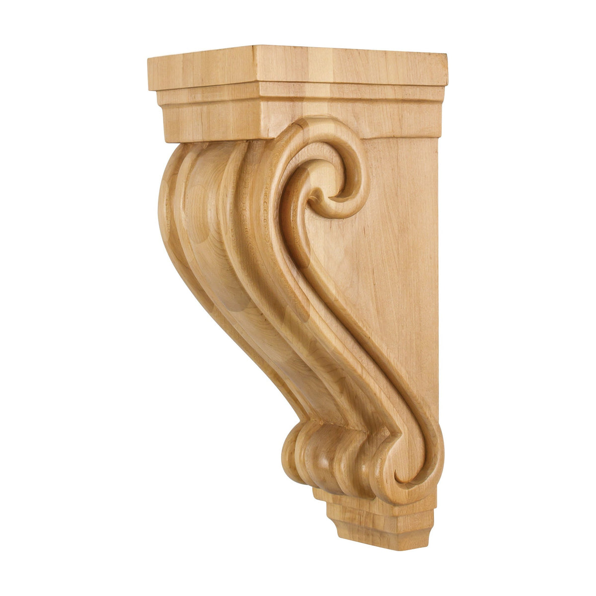 Scrolled Wood Corbel, 5" x 6-3/4" x 14"