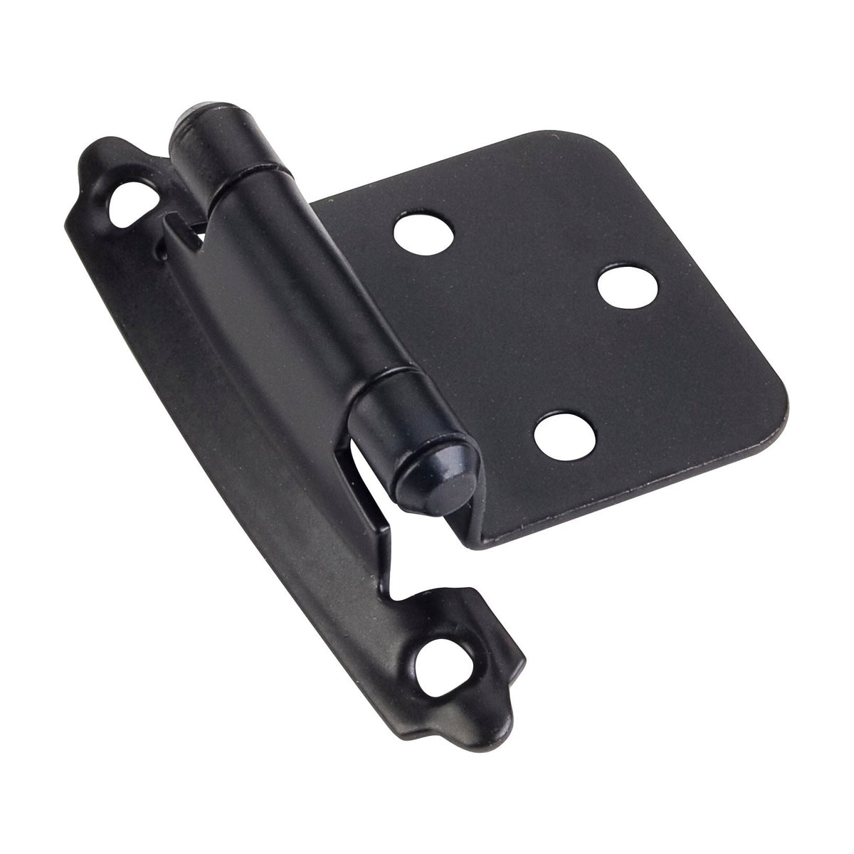Self-Closing Face Frame Flush Hinge, Black