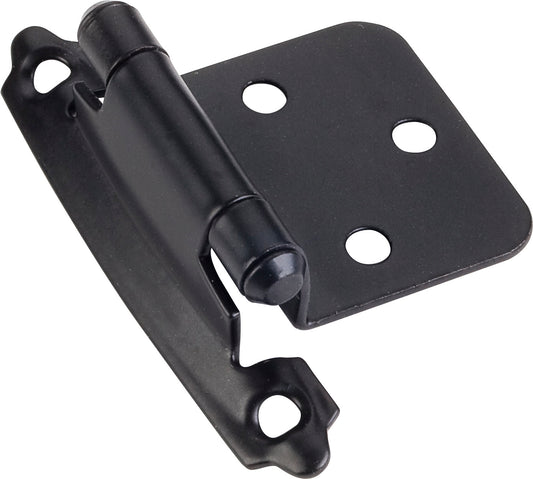 Self-Closing Face Frame Flush Hinge, Black