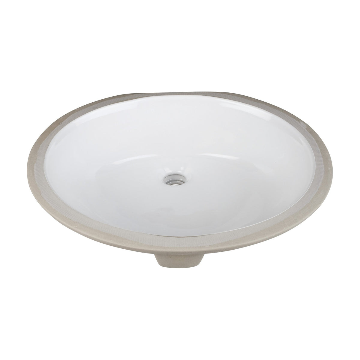 Seraphine 17" Oval Porcelain Undermount Bathroom Sink, White