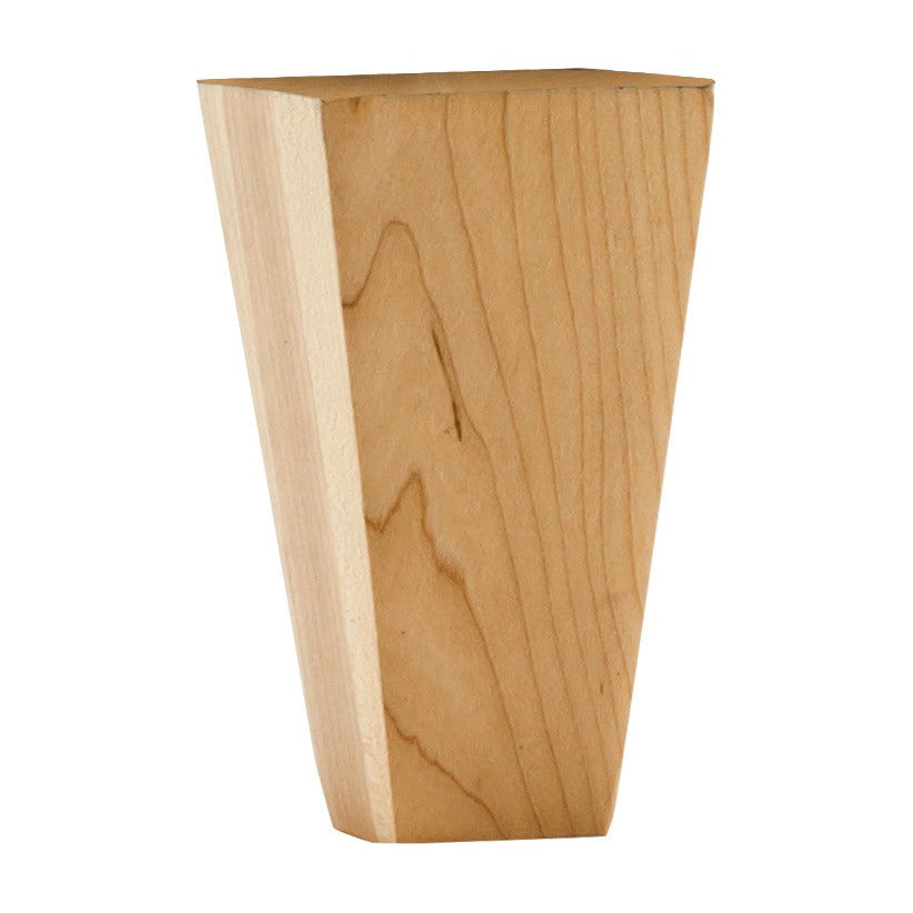 Shaker Style Wood Bun Foot, 2-1/4" x 4"