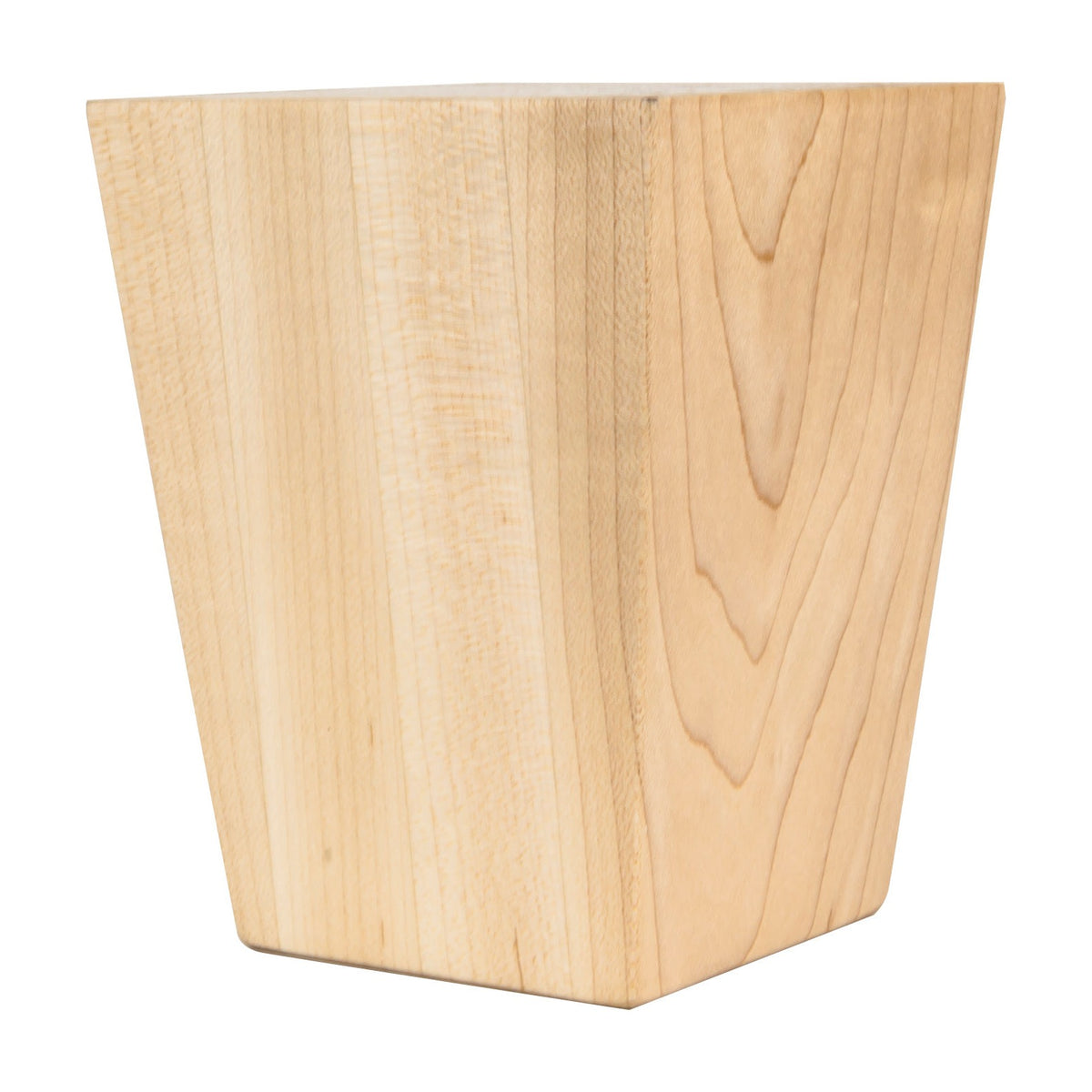 Shaker Tapered Wood Bun Foot, 3-1/2" x 3-1/2" x 4-1/2"