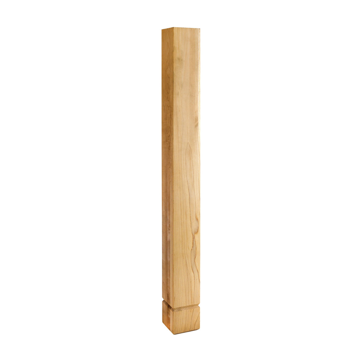 Shaker Wood Post with "V" Groove, 3-1/2" x 3-1/2" x 35-1/2"