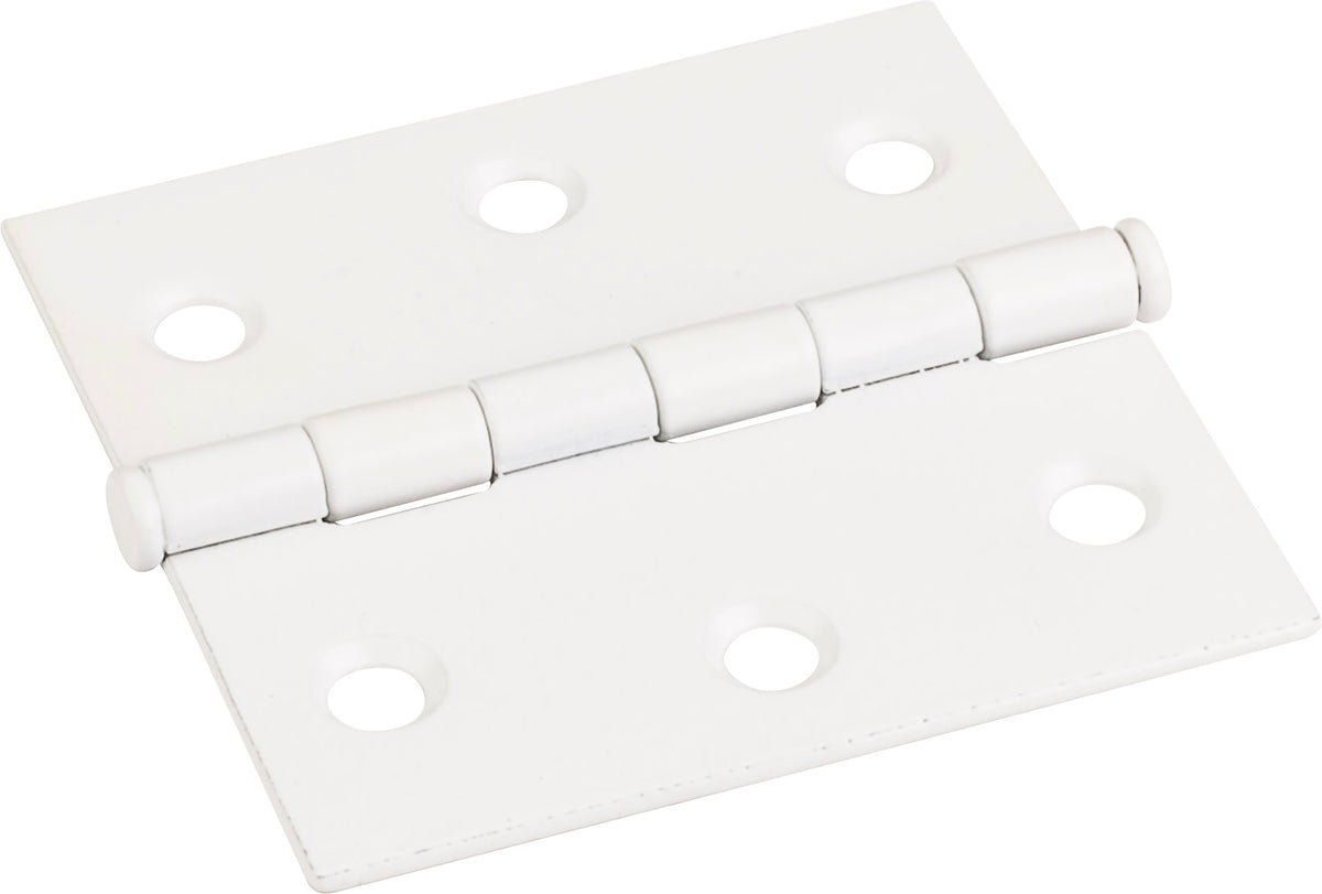 Single Full Swaged Butt Hinge, 2-1/2" x 2-1/2", Cream White