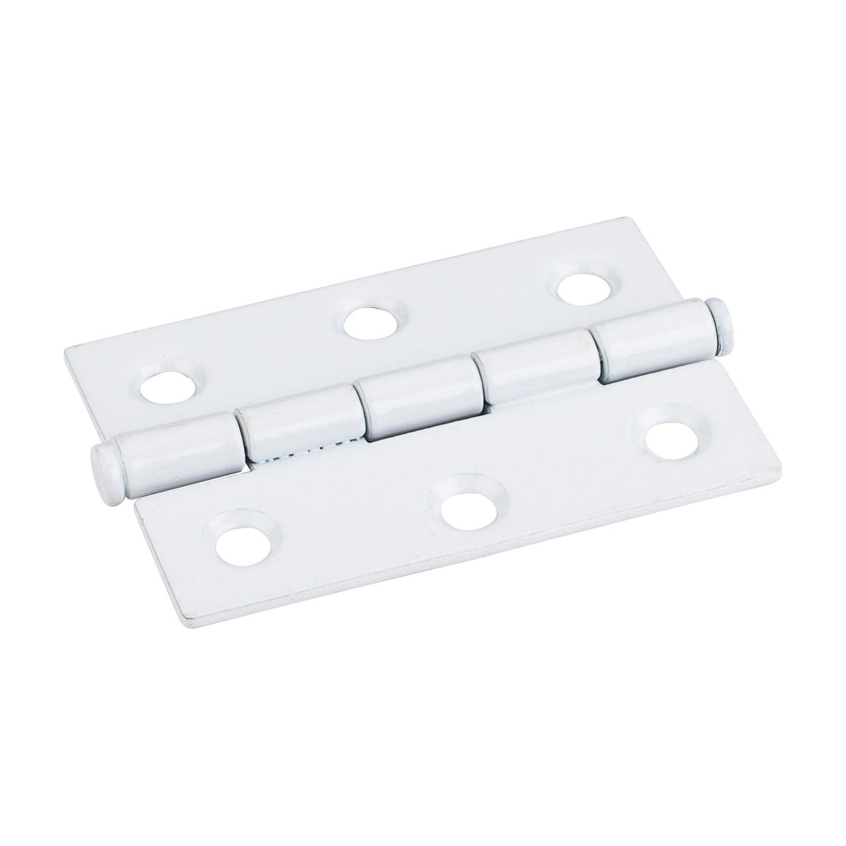 Single Full Swaged Butt Hinge, 2-1/2" x 1-11/16", White