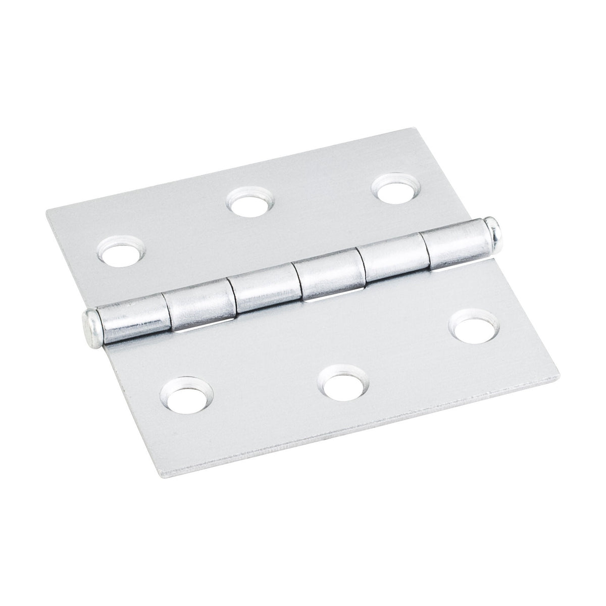 Single Full Swaged Butt Hinge, 2-1/2" x 2-1/2", Chrome
