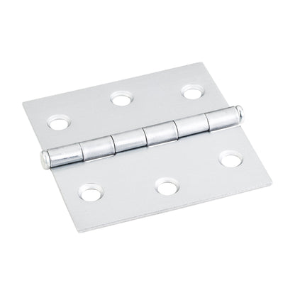 Single Full Swaged Butt Hinge, 2-1/2" x 2-1/2", Chrome
