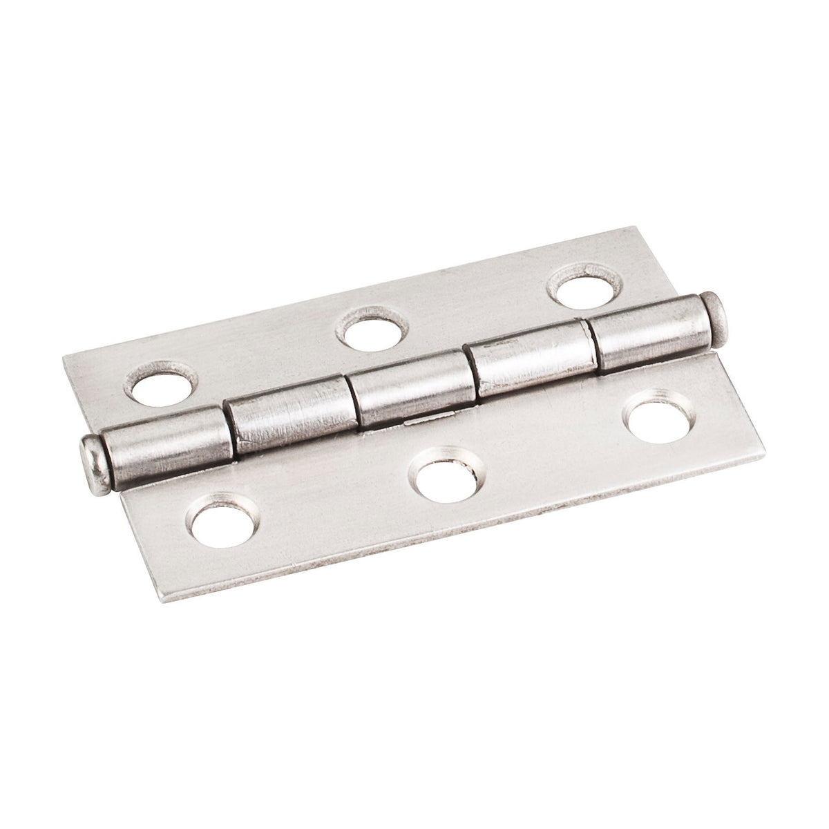 Single Half Swaged Butt Hinge, 2-1/2", Stainless Steel