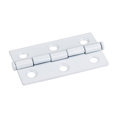 Single Half Swaged Butt Hinge, 2-1/2", White